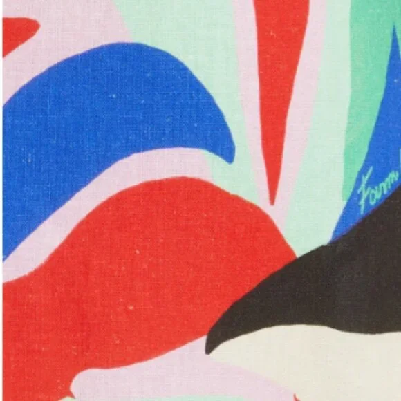 Farm Rio Monstera‎ Leaf Linen Blend Sundress